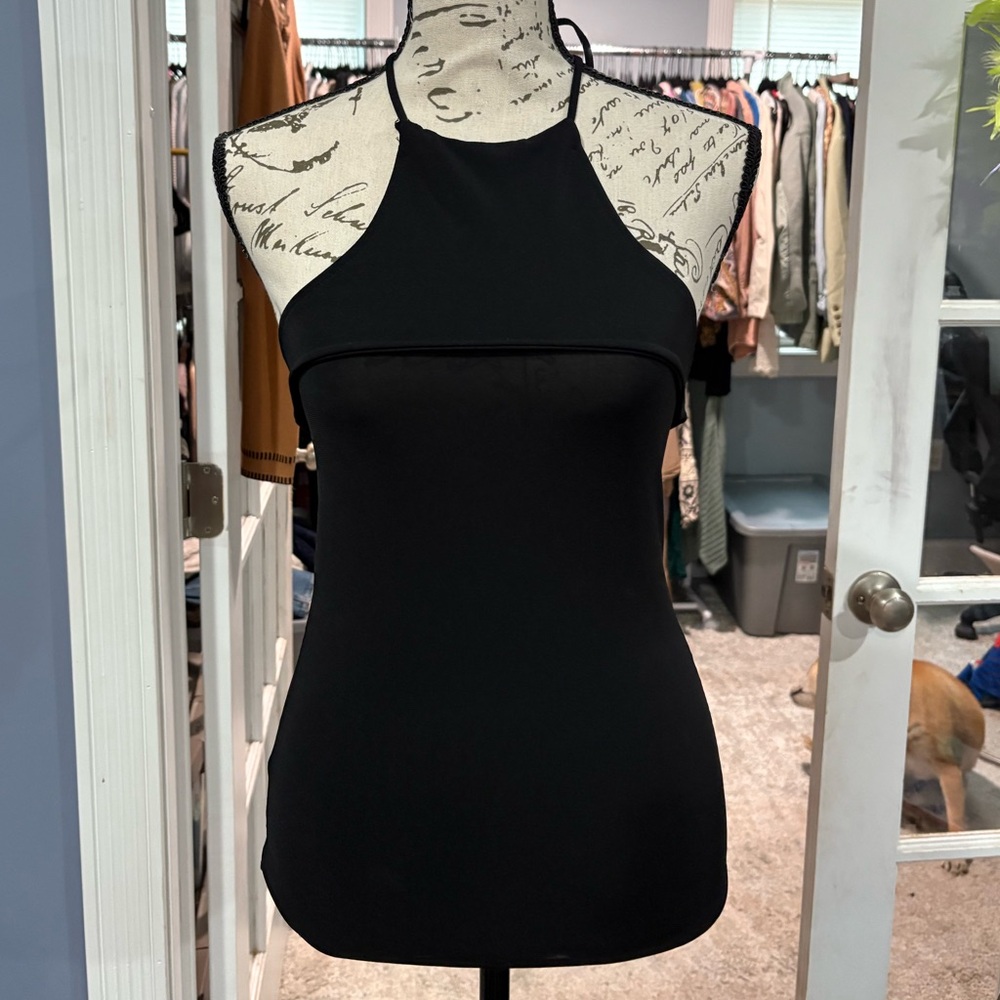 Zara Black Halter Tunic Top - Size‎ Small